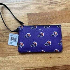 Coach Floral Wristlet